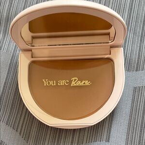 New! Rare Beauty Pressed Powder Compact in Sand - Warm Brown Tone